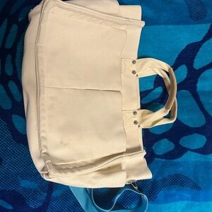 Cream Canvas Tote Bag